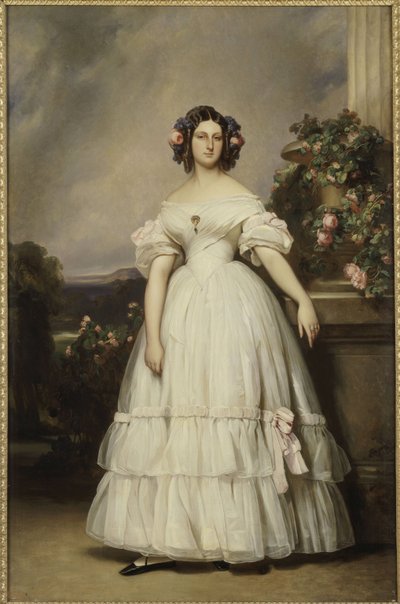 Portret van prinses Clémentine van Orléans (1817-1907) door Franz Xaver Winterhalter